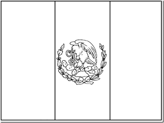 Mexico flag coloring pages | Coloring Pages